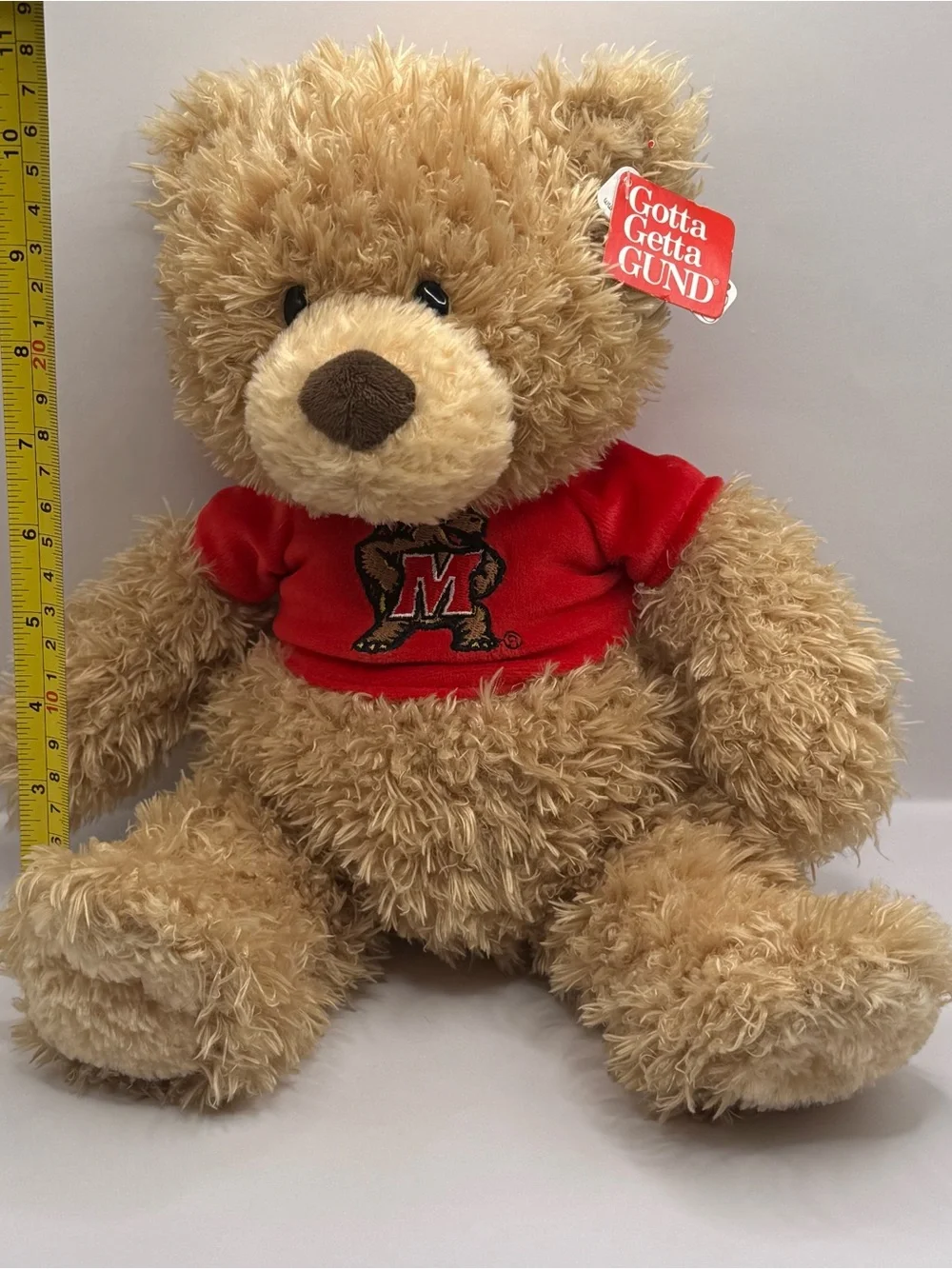 NWT GUND Stitchie Bear Plush Stuffed Animal Maryland Terrapins Shirt #319929